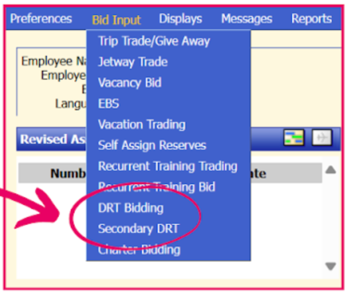 Scheduling/Bidding DRT/SDRT