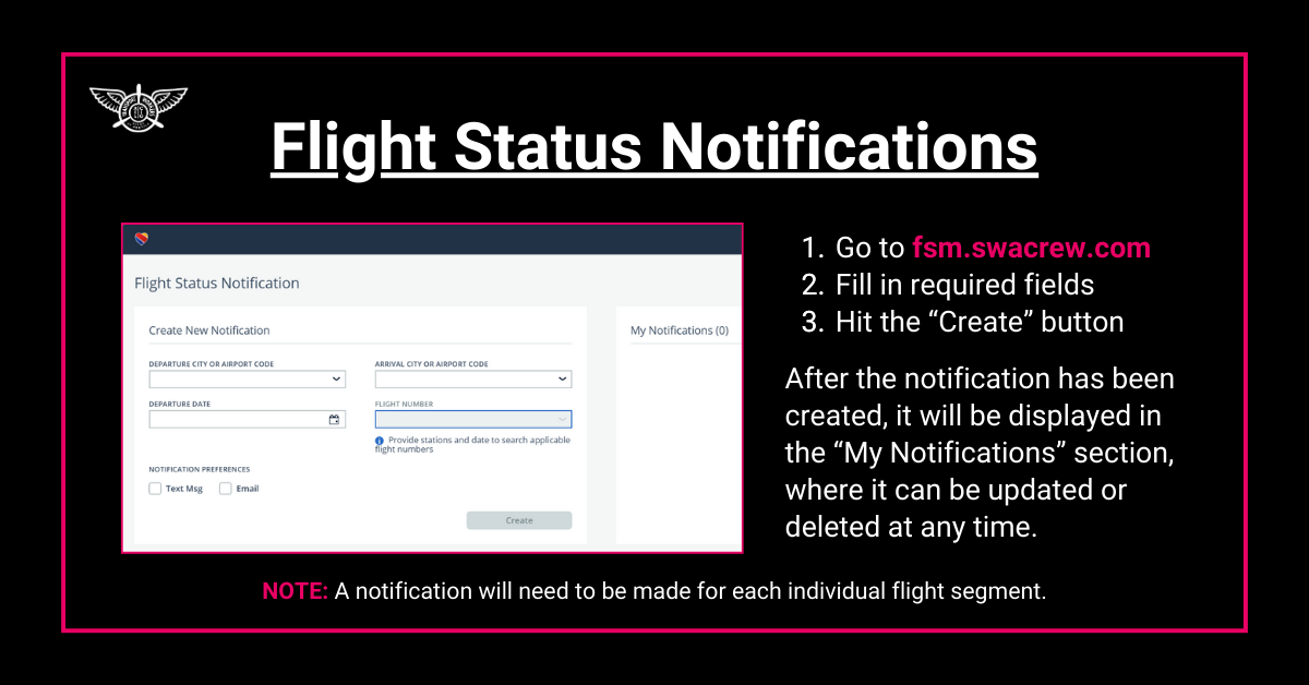 Flight Status Notifications